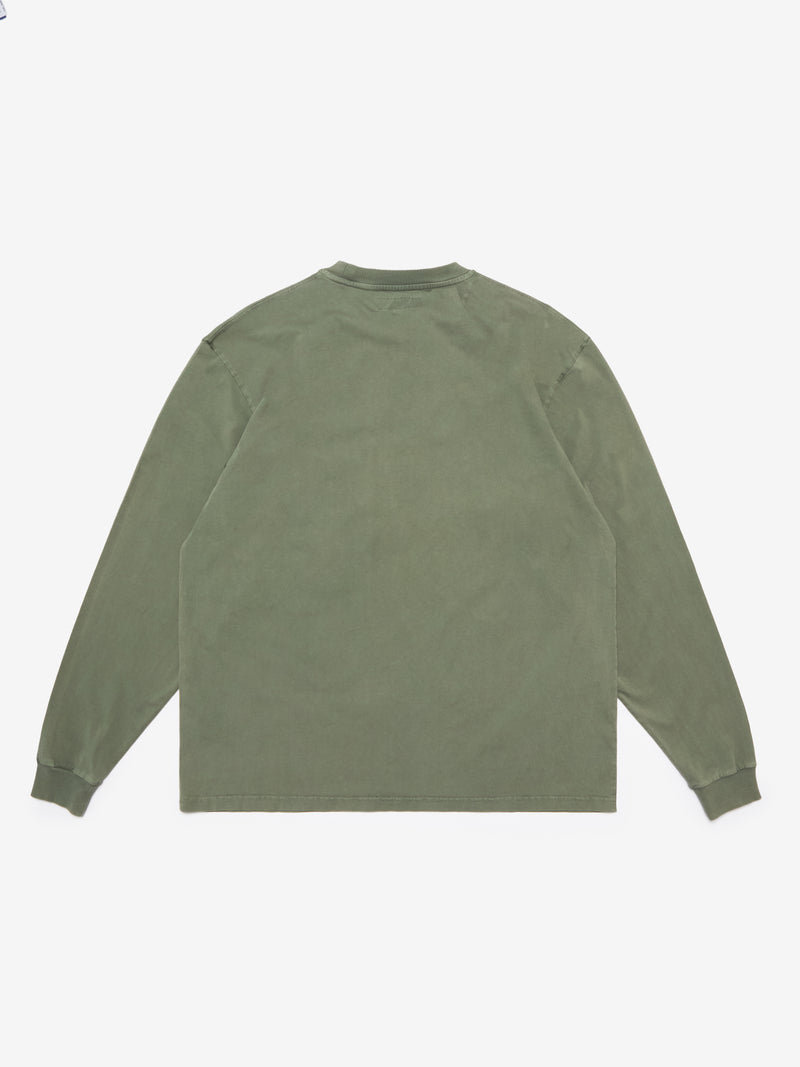 Essentials Longsleeve - Pigment Dyed Green