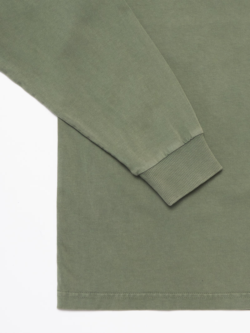 Essentials Longsleeve - Pigment Dyed Green