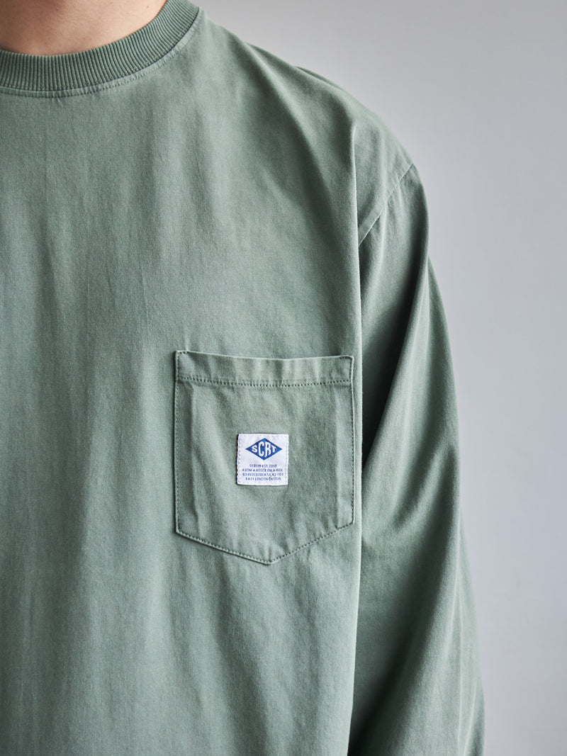 Essentials Longsleeve - Pigment Dyed Green