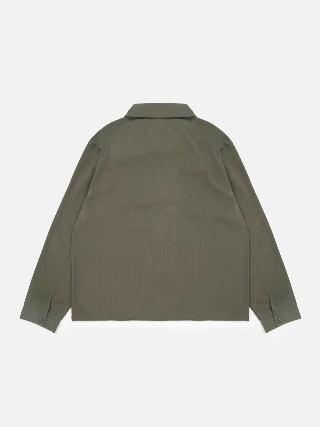 Essentials Herringbone Overshirt - Moss