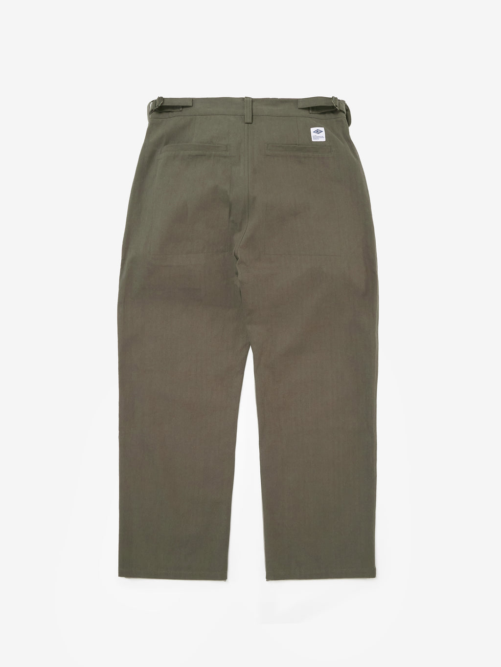 Essentials Herringbone Trousers - Moss