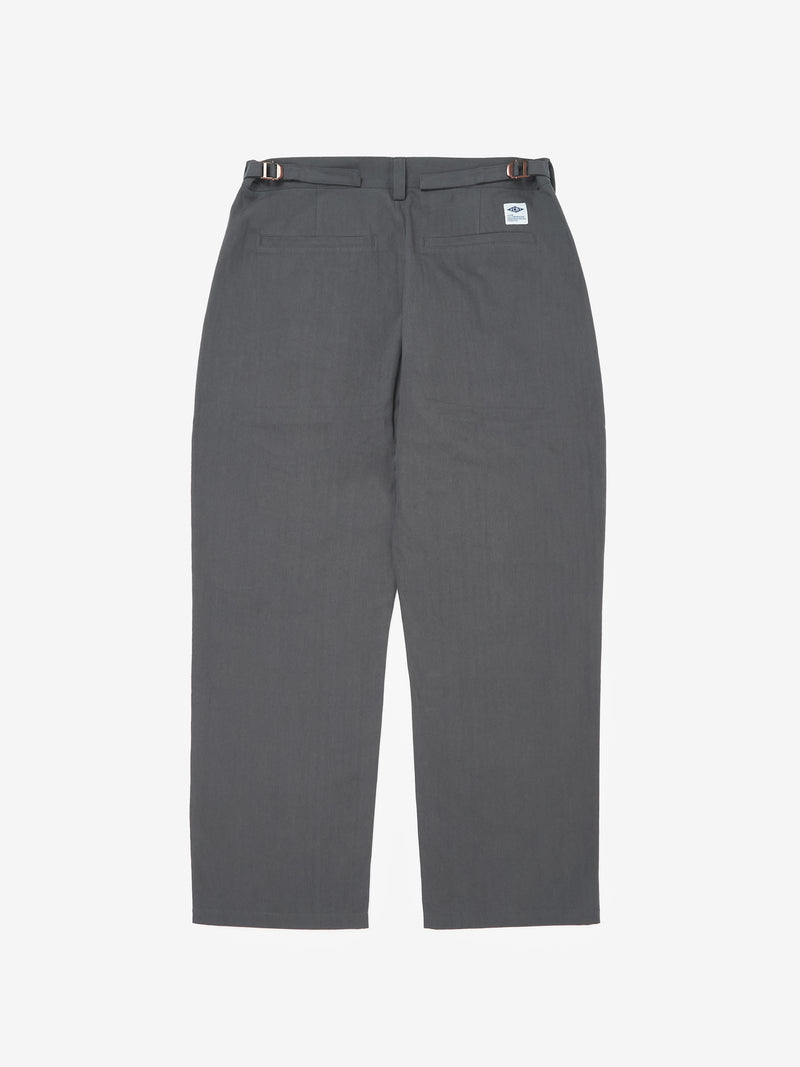 Essentials Herringbone Trousers - Dusty Blue