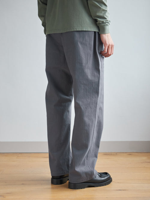 Essentials Herringbone Trousers - Dusty Blue