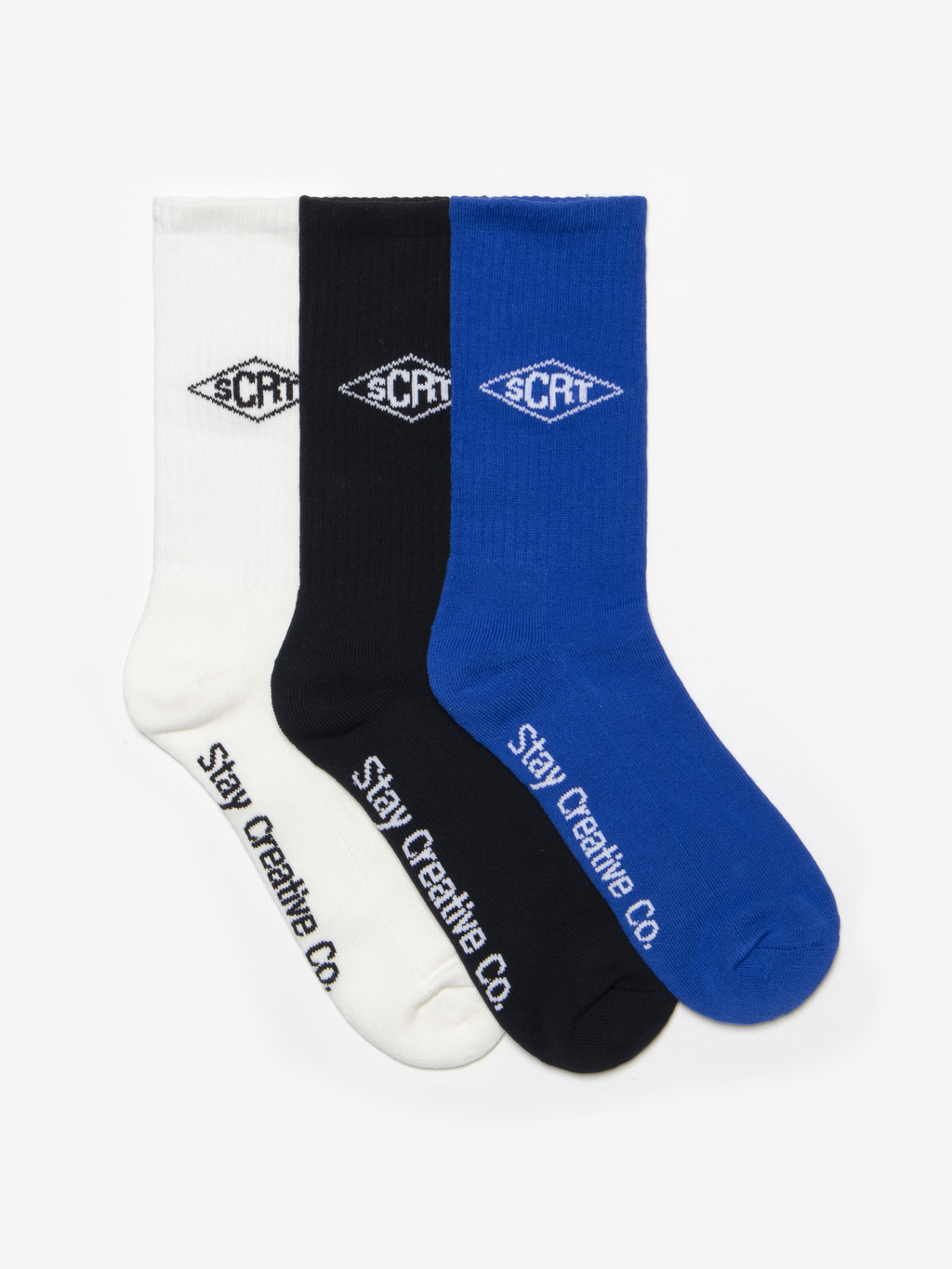 3 Pack of Diamond Socks - Multi