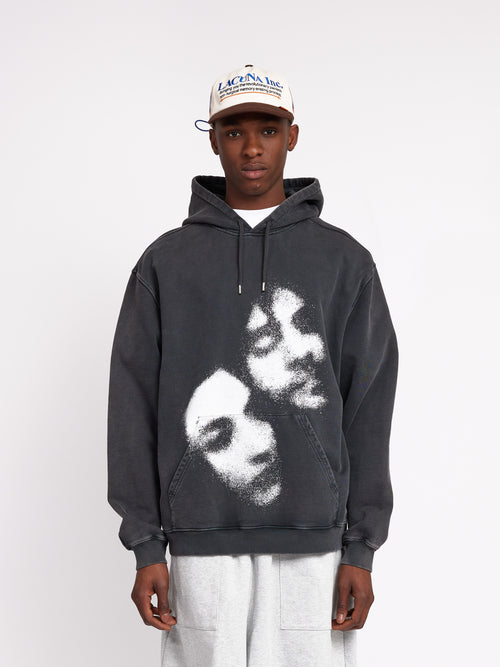 Faded Memory Hoodie - Garment Dyed Black
