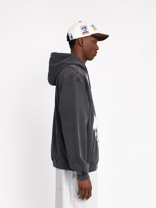 Faded Memory Hoodie - Garment Dyed Black