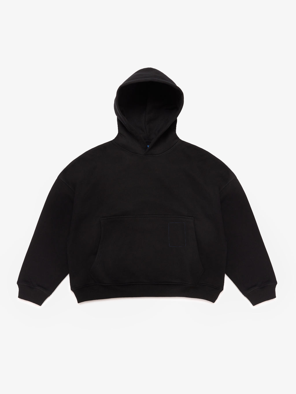 900gsm Heavyweight Cropped Hoodie - Black