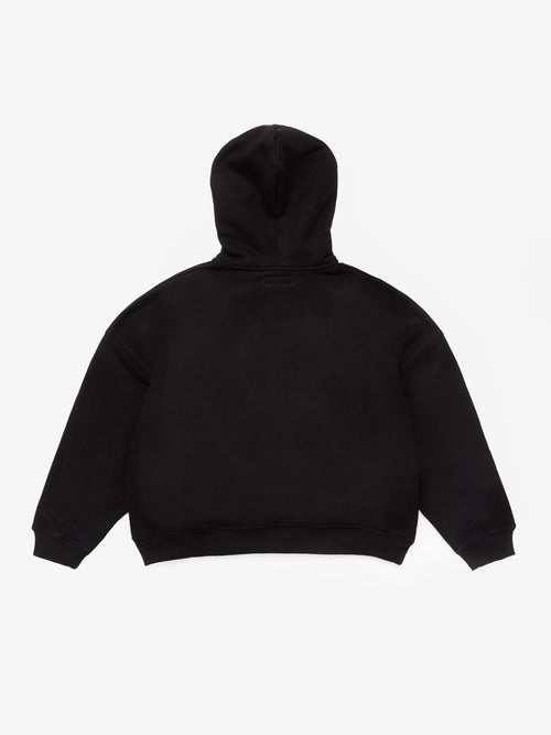 900gsm Heavyweight Cropped Hoodie - Black