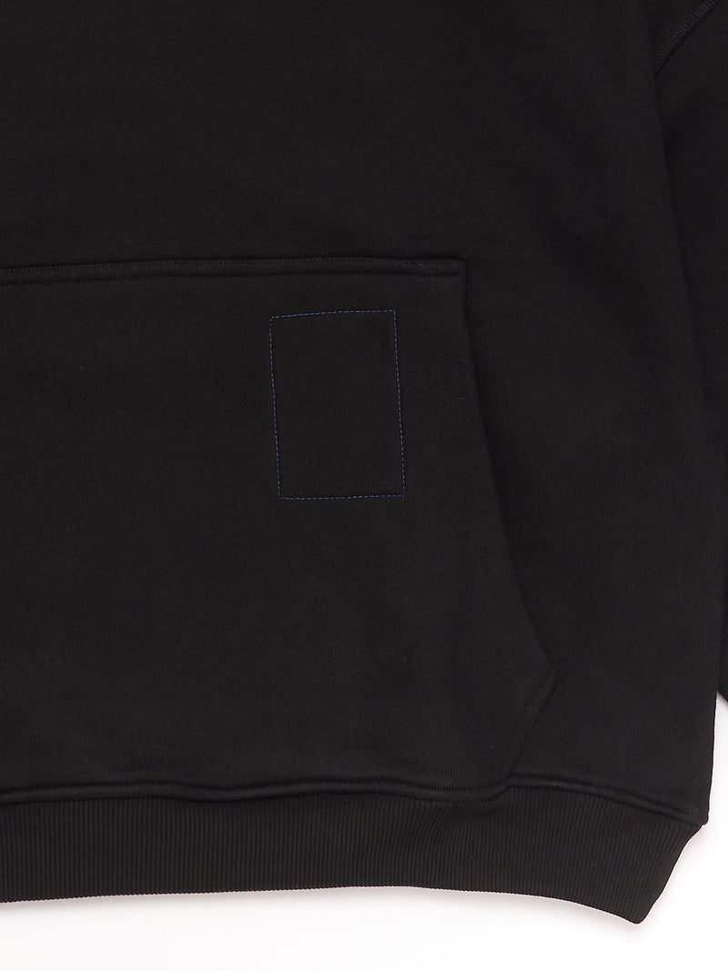 900gsm Heavyweight Cropped Hoodie - Black