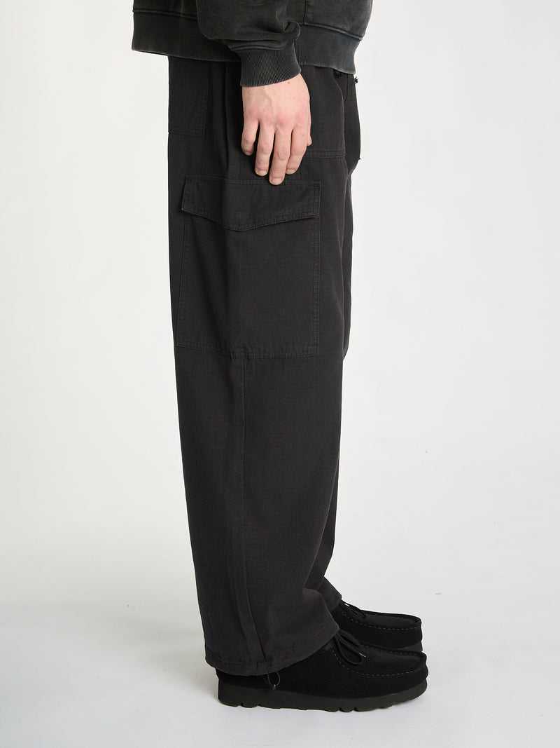 Huxley Ripstop Cargo Trousers - Black