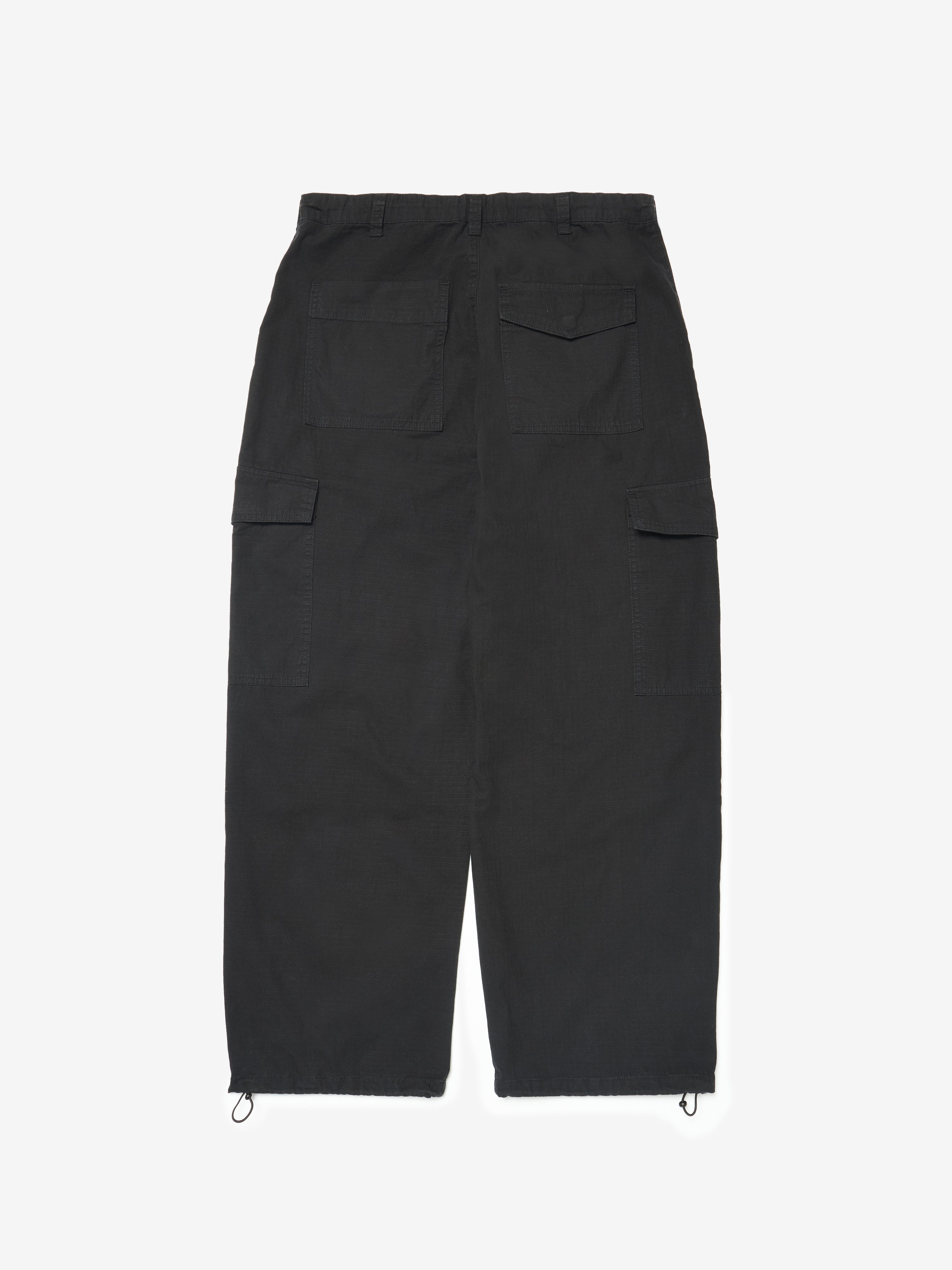 Huxley Ripstop Cargo Trousers - Black – SCRT