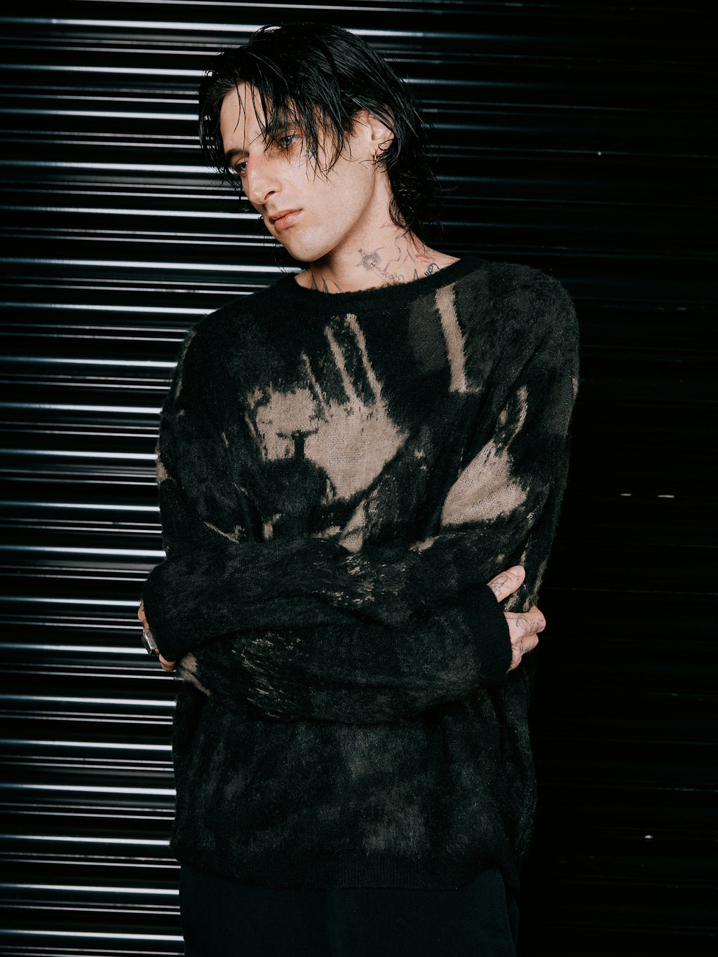 Spinner Brushed Knit - Black