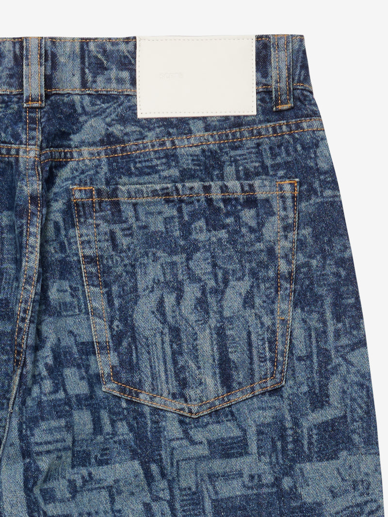 1988 Laser Etched Jeans - Indigo
