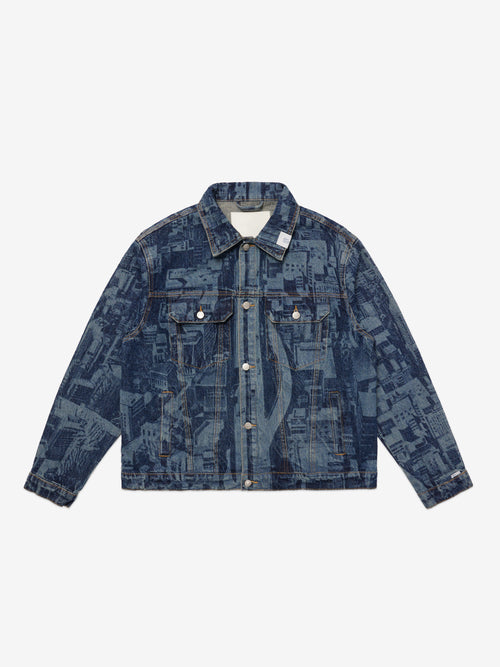 1988 Laser Etched Type-3 Denim Jacket - Indigo