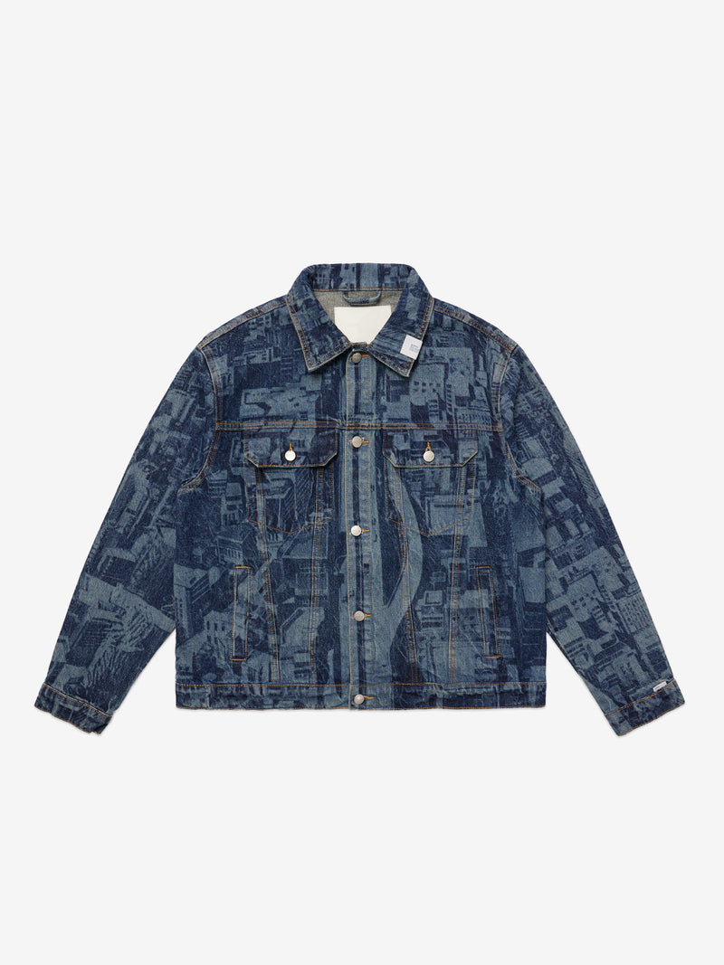 1988 Laser Etched Type-3 Denim Jacket - Indigo