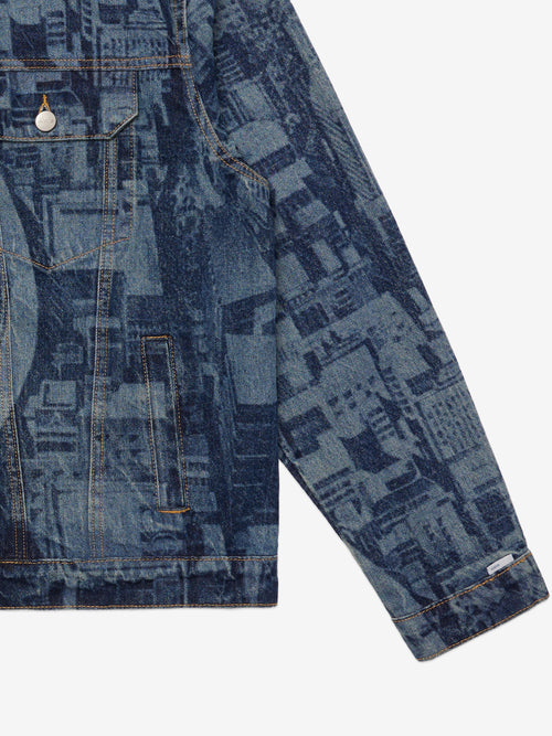 1988 Laser Etched Type-3 Denim Jacket - Indigo