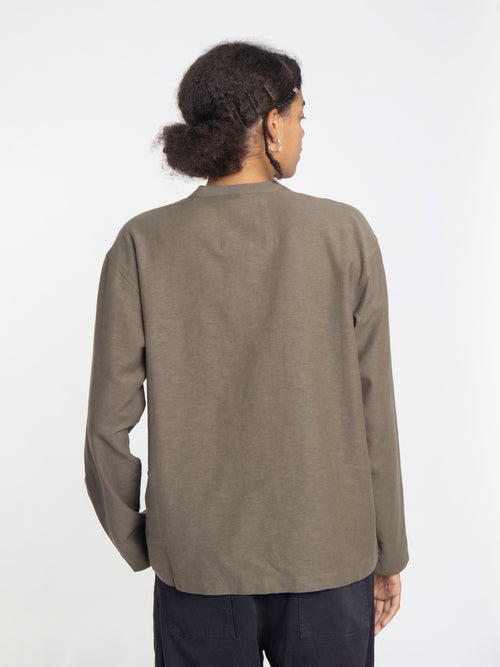 Essentials Linen Shirt - Moss