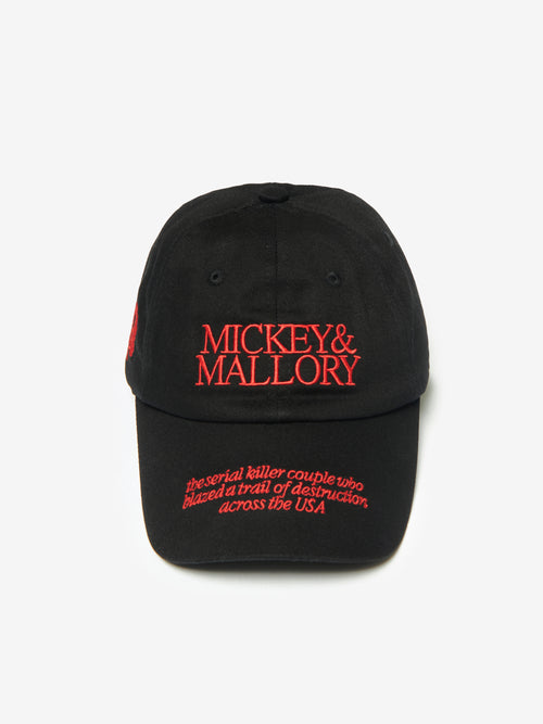 Mickey and Mallory Dad Cap - Black
