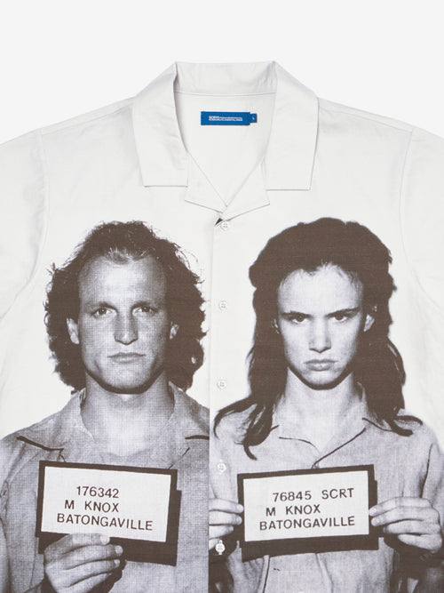 Mugshot Cuban Shirt - Off White