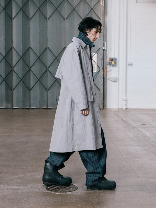 Hologram Mac Coat - Light Grey