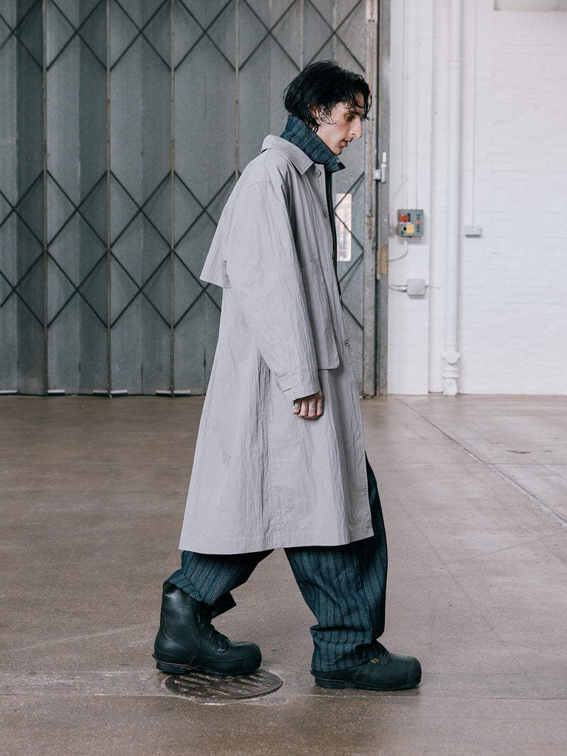 Hologram Mac Coat - Light Grey