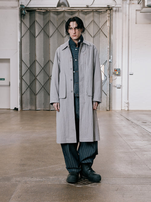 Hologram Mac Coat - Light Grey