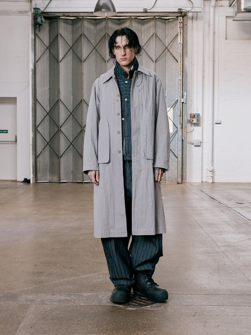 Hologram Mac Coat - Light Grey