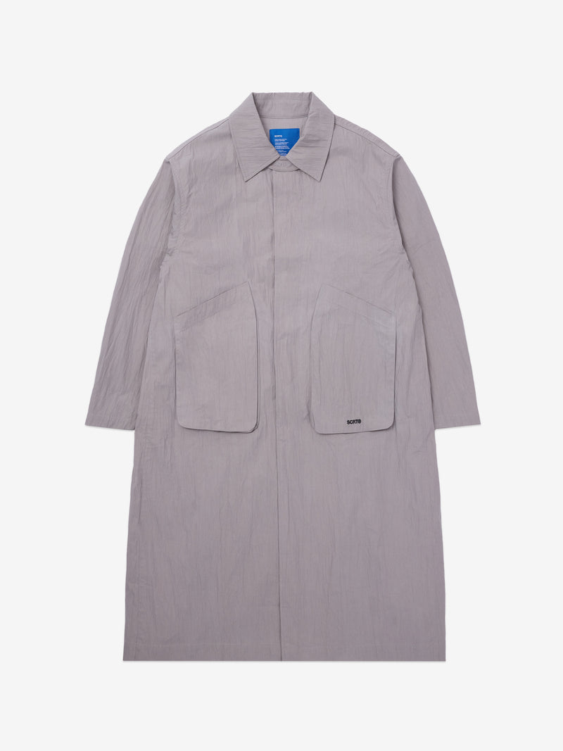 Hologram Mac Coat - Light Grey