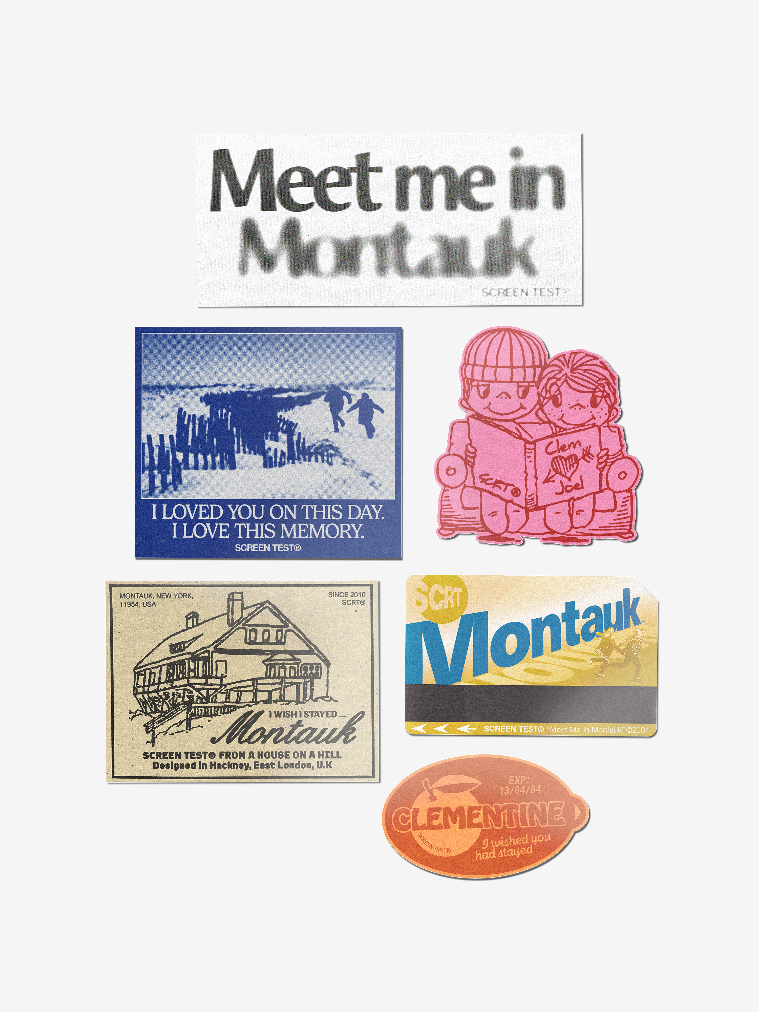 Montauk Sticker Set – SCRT