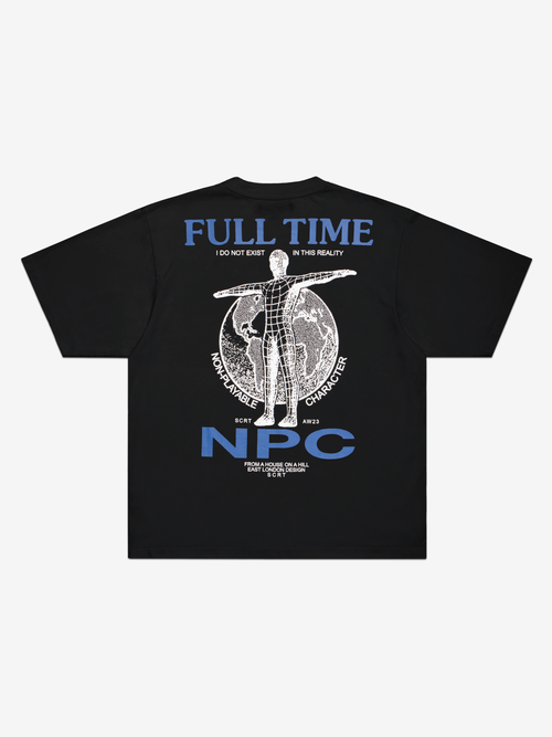 Maglietta Fulltime-NPC - Nera