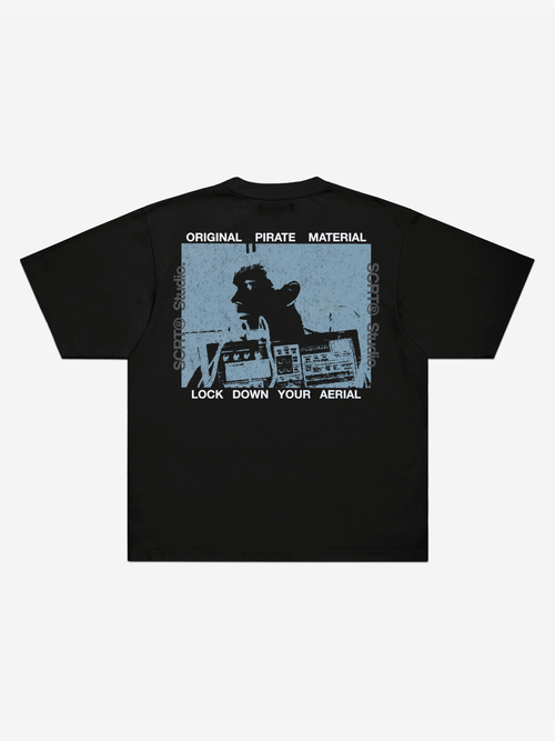 오리지널 해적 소재 티셔츠 - 블랙