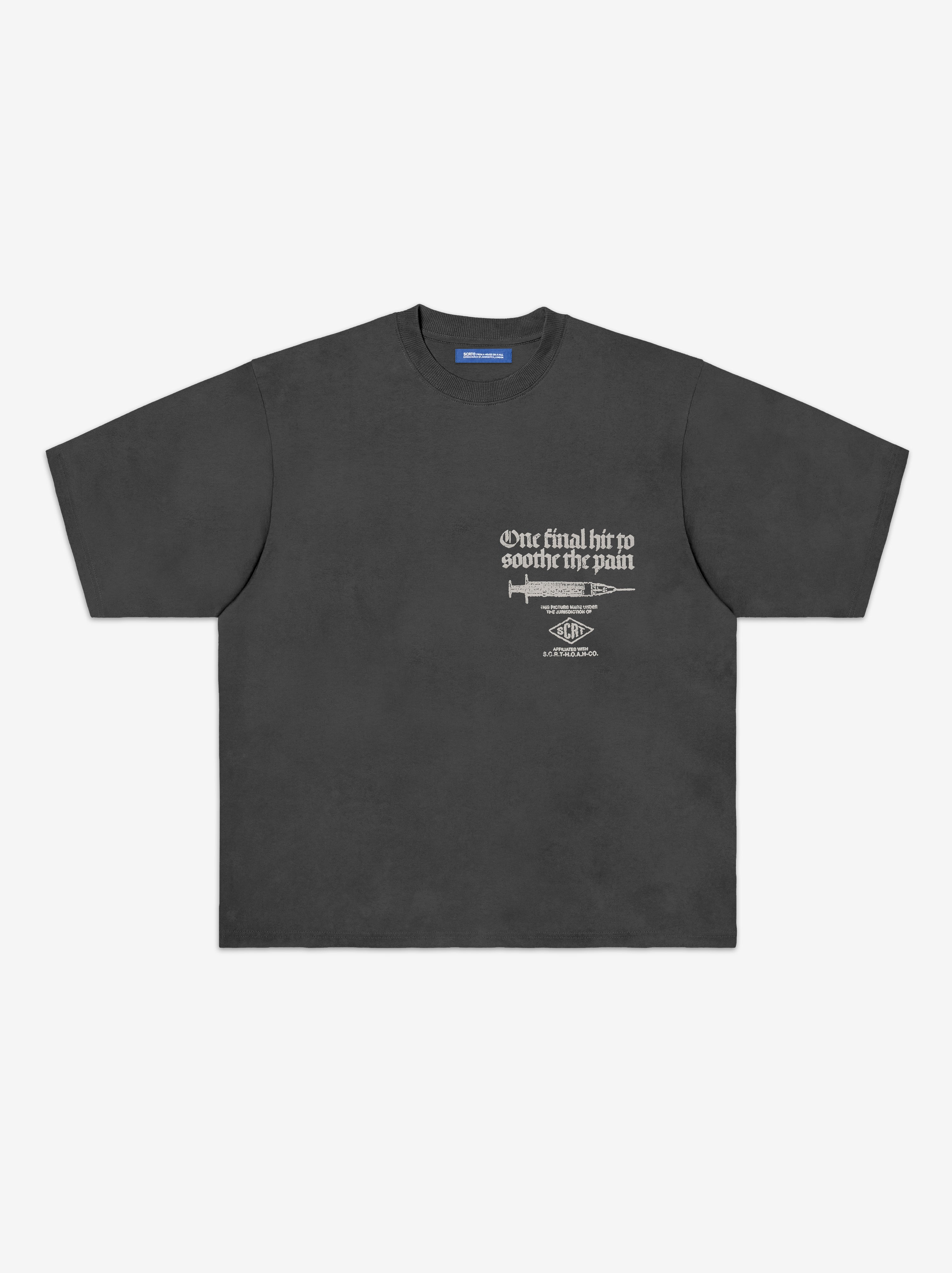 Wretched Tシャツ - ウォッシュドブラック – SCRT