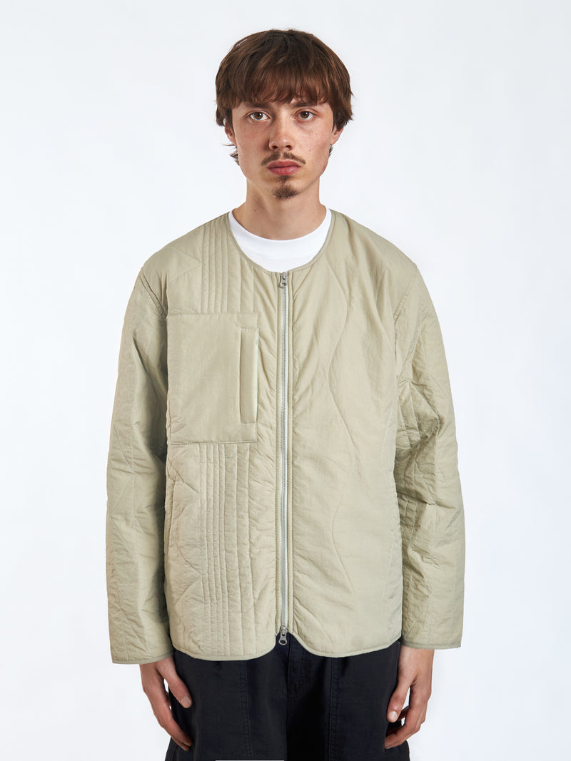 Panes Quilted Jacket - Asparagus