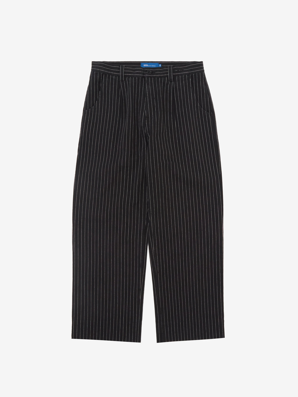 Pinstripe Trousers -  Black