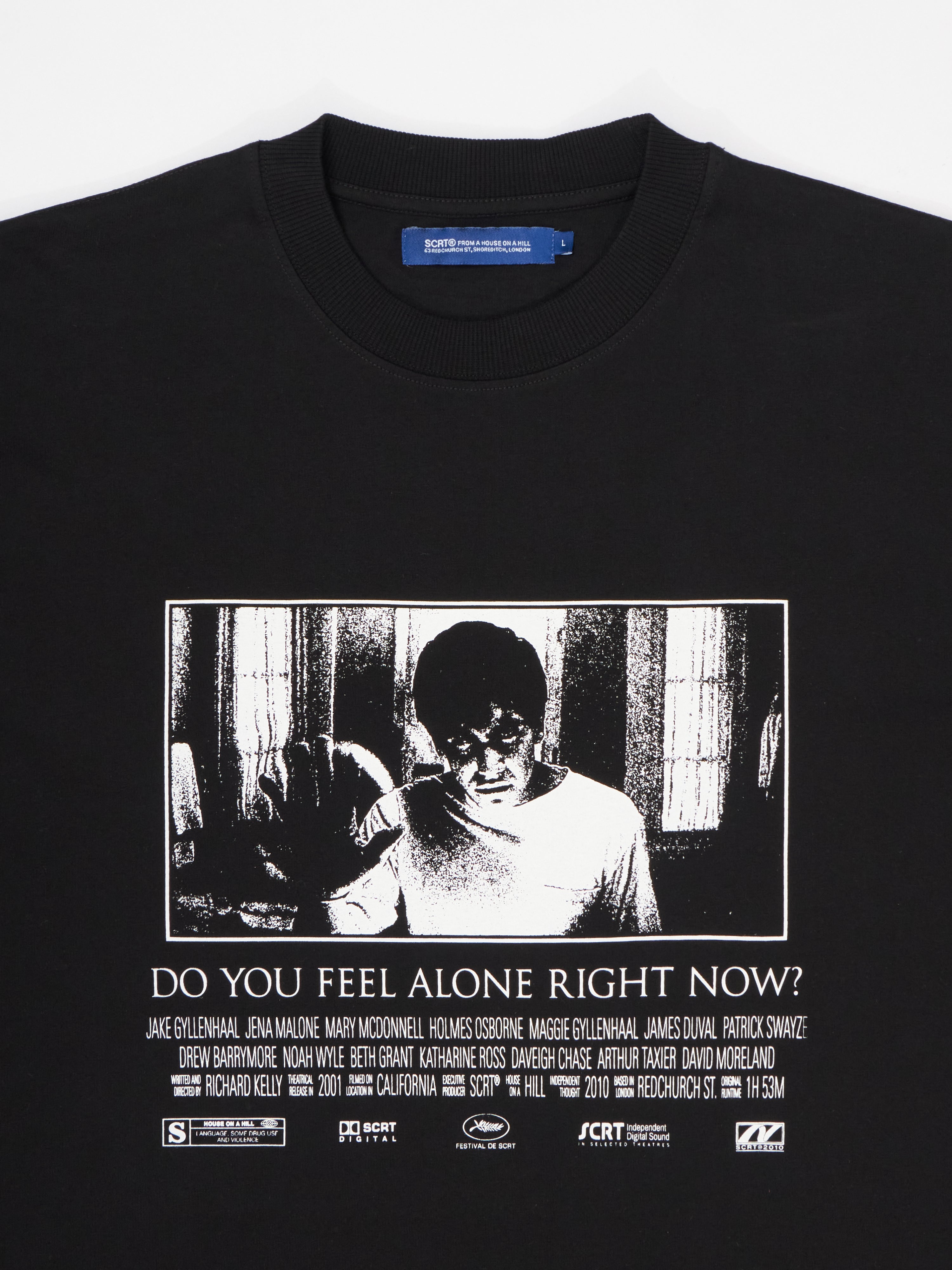 ブラックTシャツ D-VEC x ALMOSTBLACK OVERSIZED ZIP POCKET SHORT T-SHIRT