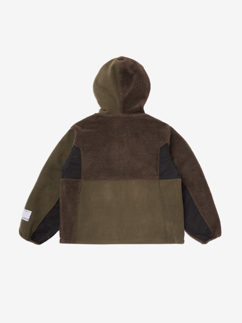 Patchwork Fleece Jacket - Lichen