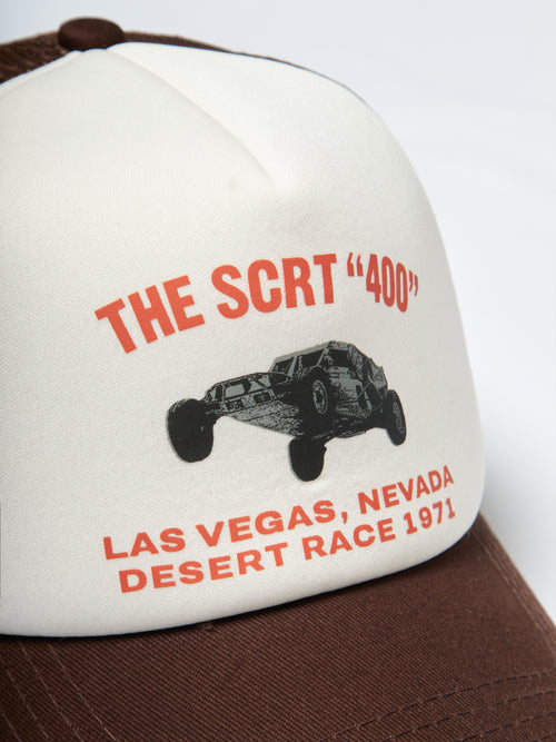 Cappellino da camionista SCRT "400" - Marrone