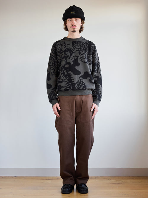 Skeleton Knit - Dark Olive