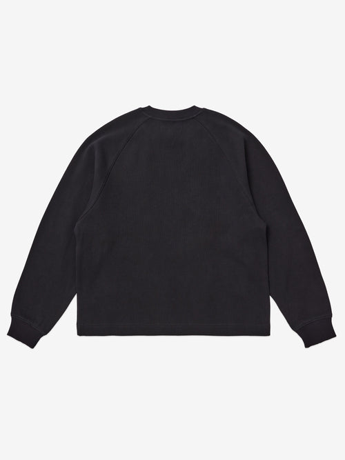 SUPER-HEAVY® Waffle Sweat - Black