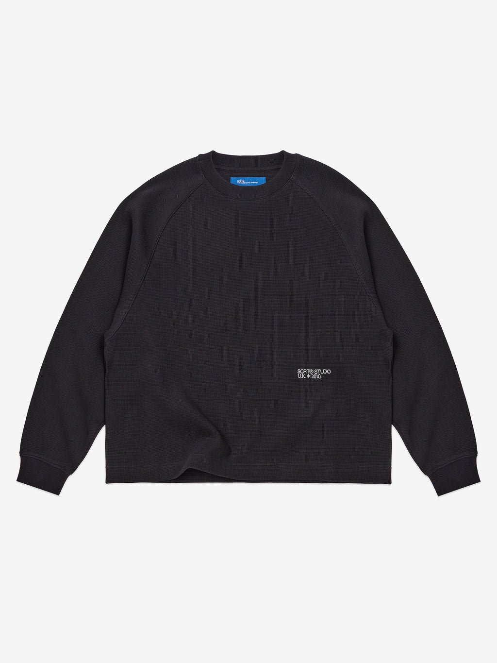SUPER-HEAVY® Waffle Sweat - Black