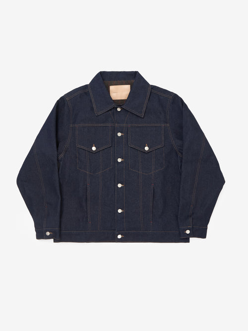 Blanket-Lined Type-3 Denim Jacket - Indigo