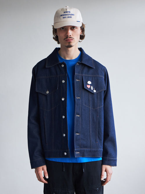 Blanket-Lined Type-3 Denim Jacket - Indigo