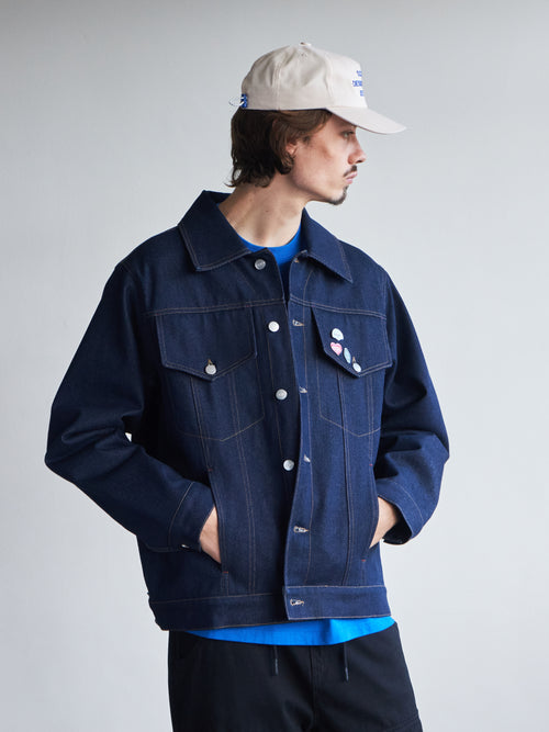 Blanket-Lined Type-3 Denim Jacket - Indigo