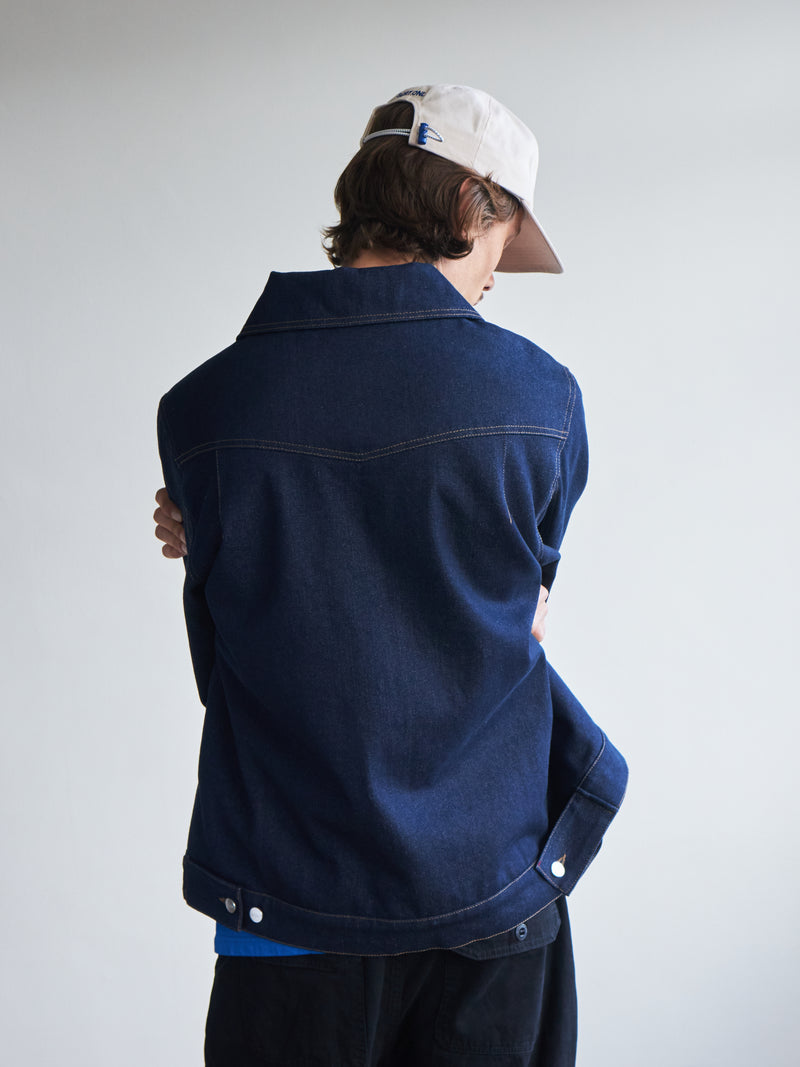 Blanket-Lined Type-3 Denim Jacket - Indigo