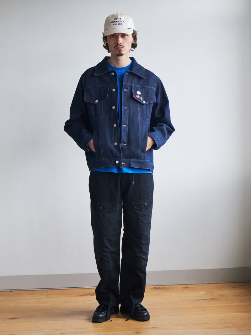 Blanket-Lined Type-3 Denim Jacket - Indigo