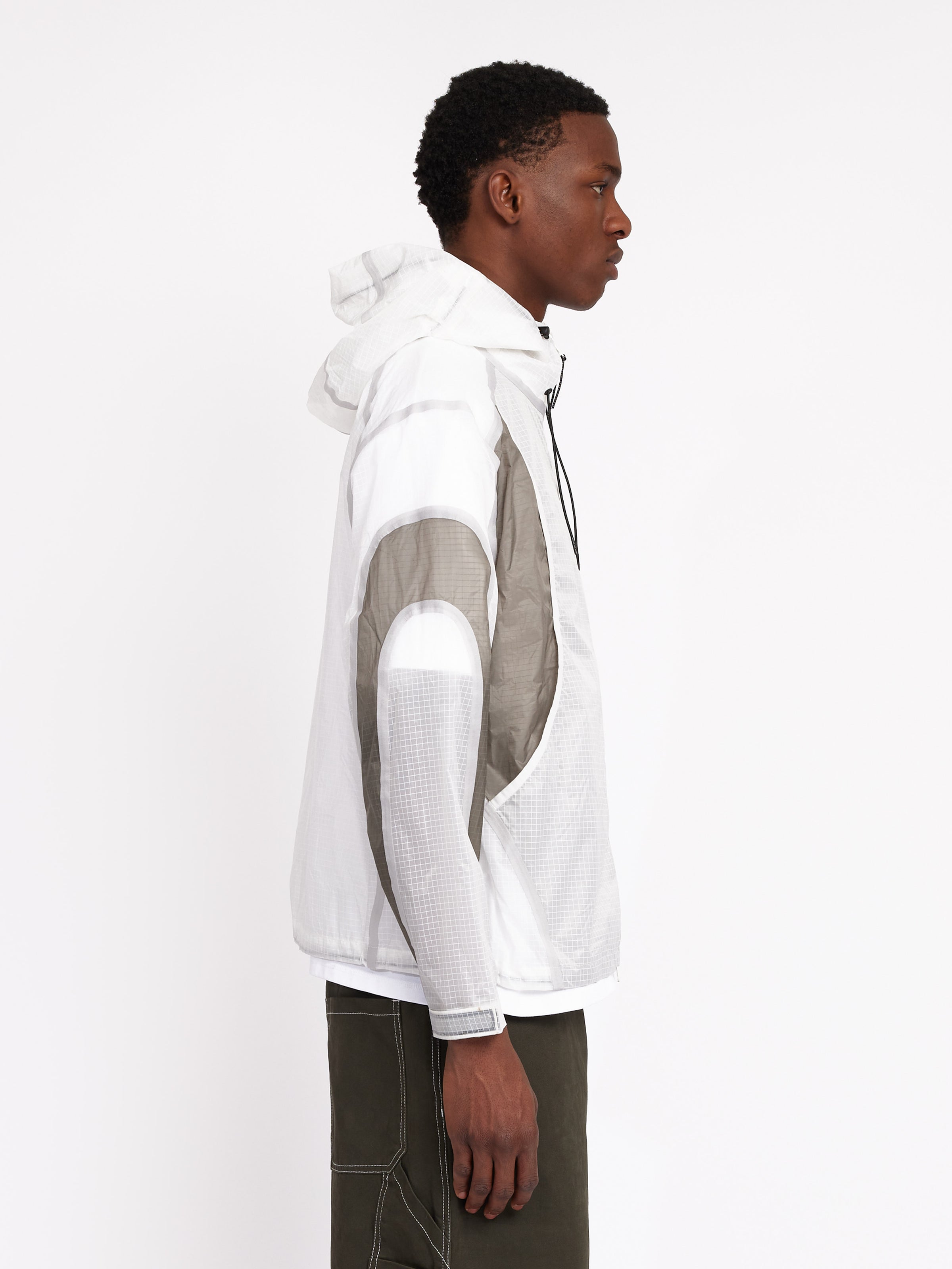 Translucent Shall Translucent Shell Jacket - White – SCRT