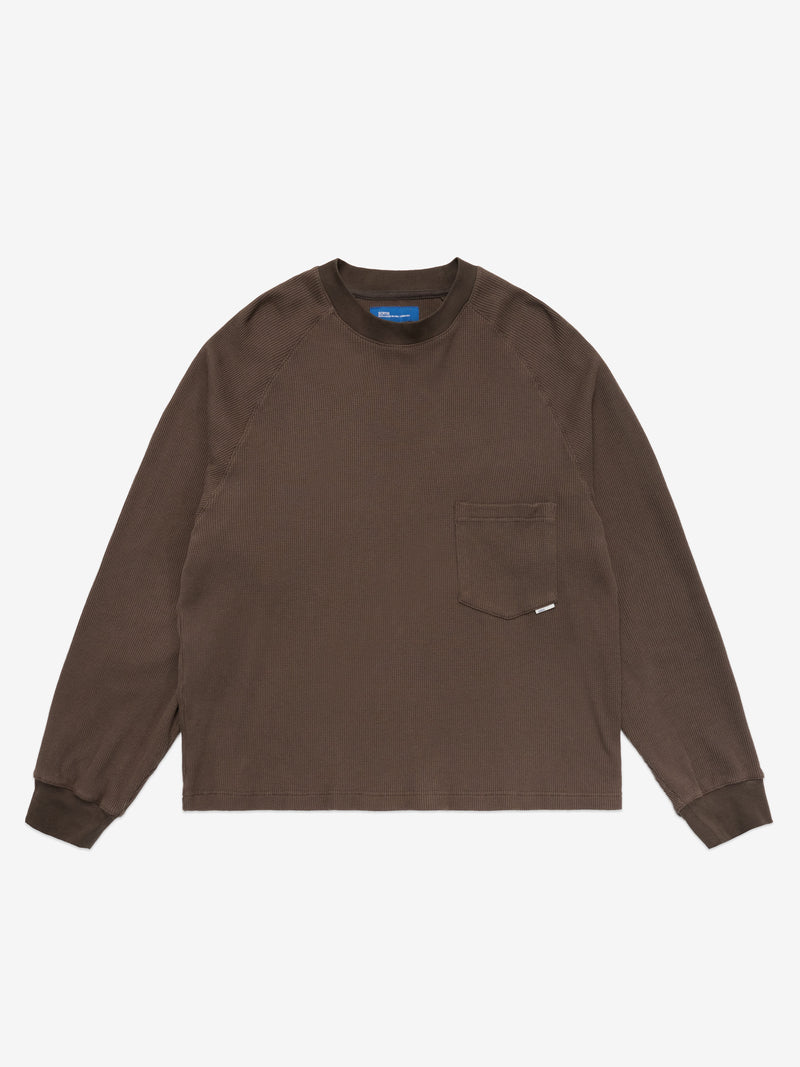 Waffle Longsleeve - Charcoal