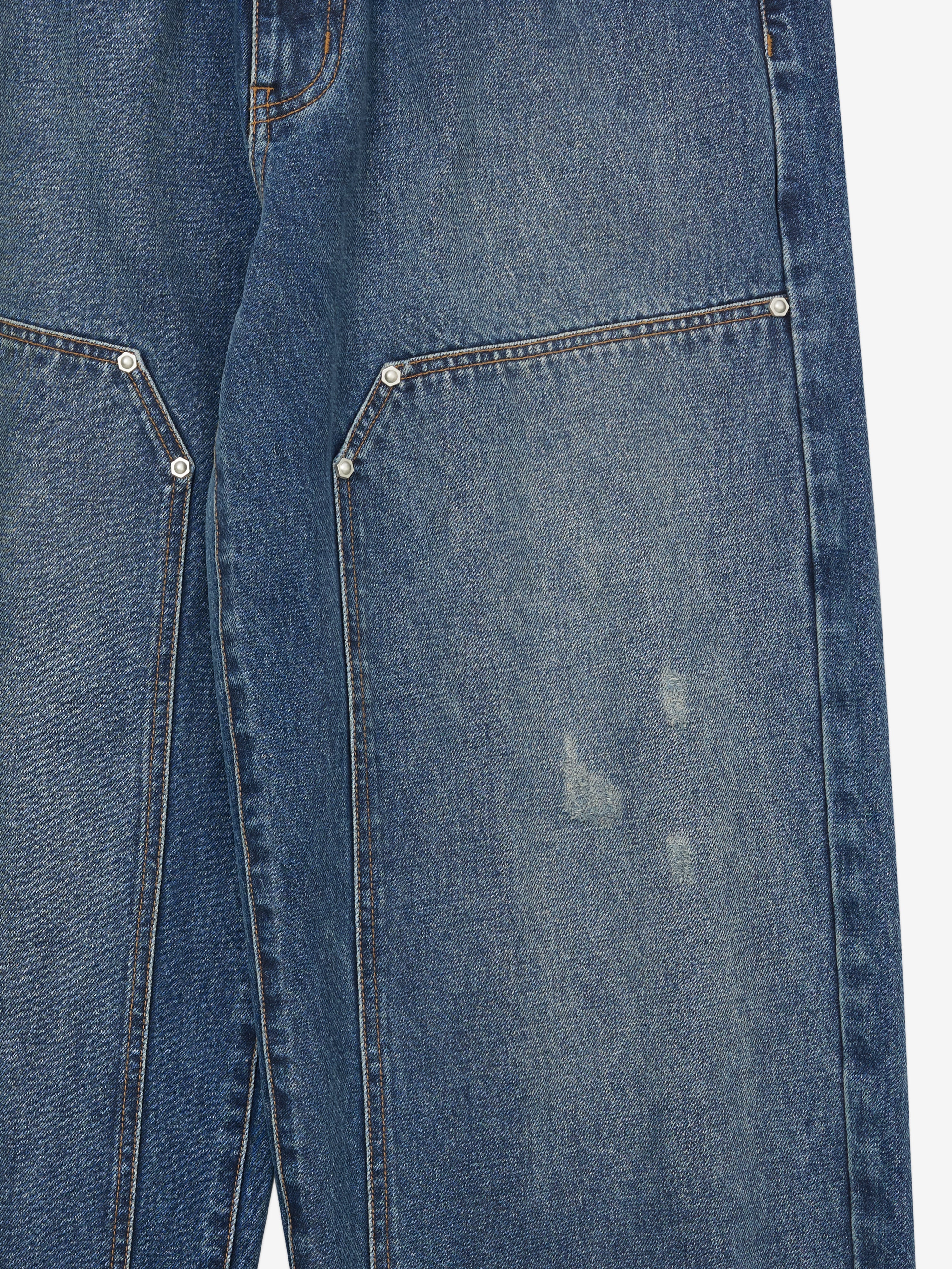 Wayfarer Double Knee Jeans - Washed Indigo – SCRT