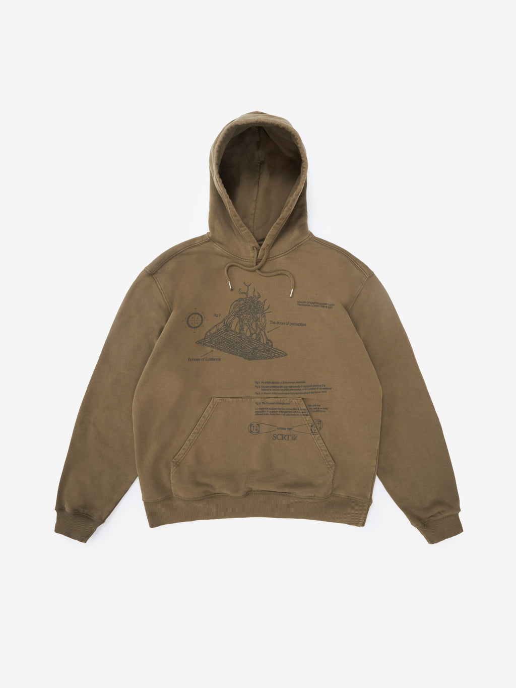 Doors of Perception Hoodie - Garment Dyed Olive