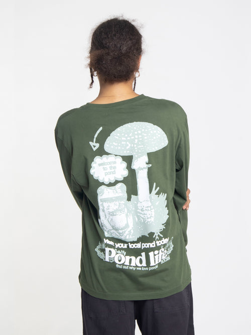 Camiseta de manga larga Pond Life - Verde